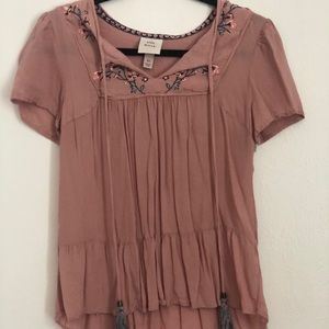 Mauve blouse